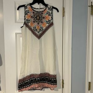 Flowy high neck dress